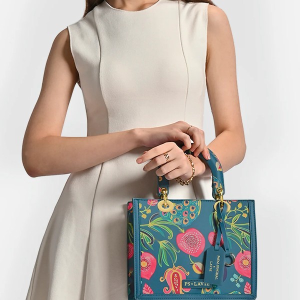 Anar Mor Print Box Satchel Bag